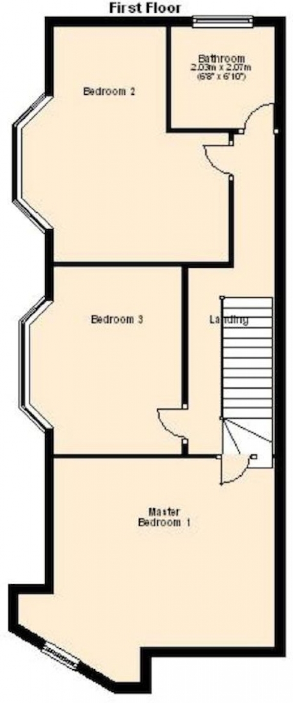 Floor Plan Image for 3 Bedroom Terraced House for Sale in Vine Street, Manchester, Greater Manchester, M18