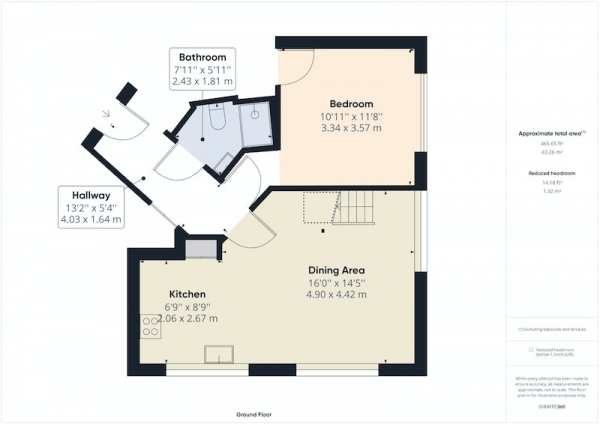 Floor Plan Image for 2 Bedroom Maisonette for Sale in Cotton Street, Manchester, Greater Manchester, M4