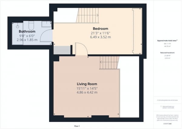 Floor Plan Image for 2 Bedroom Maisonette for Sale in Cotton Street, Manchester, Greater Manchester, M4