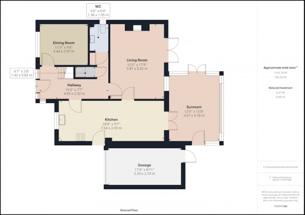 Floor Plan for 4 Bedroom Detached House for Sale in Town End Close, Pickering, North Yorkshire, YO18, YO18, 8JB - Guide Price &pound415,000