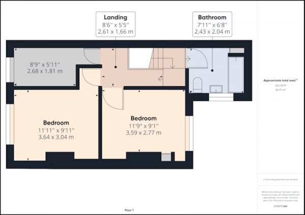 Floor Plan Image for 3 Bedroom Terraced House for Sale in Colenso Road, Preston, Lancashire, PR2