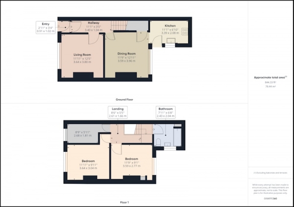 Floor Plan Image for 3 Bedroom Terraced House for Sale in Colenso Road, Preston, Lancashire, PR2