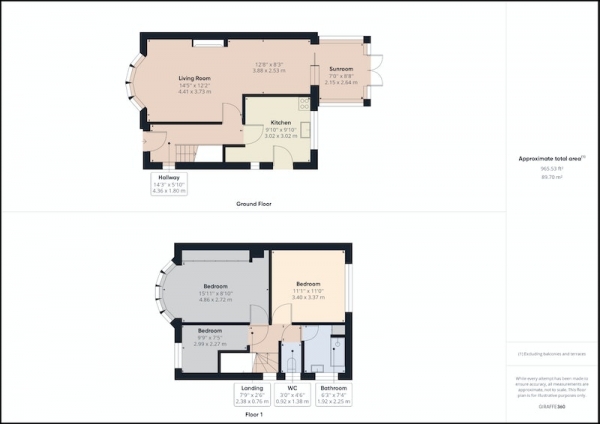 Floor Plan Image for 3 Bedroom Semi-Detached House for Sale in Park Road, Chesterfield, Derbyshire, S42
