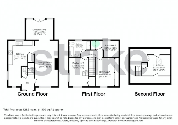 Floor Plan Image for 3 Bedroom Semi-Detached House for Sale in Julian Road, Southampton, Hampshire, SO19