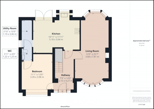 Floor Plan for 5 Bedroom Semi-Detached House for Sale in East Bawtry Road, Rotherham, South Yorkshire, S60, S60, 3LR -  &pound360,000