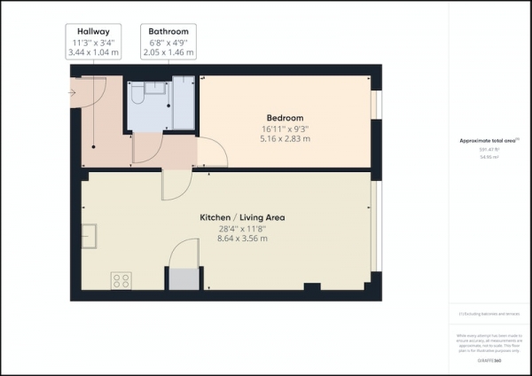 Floor Plan Image for 1 Bedroom Maisonette for Sale in Mowbray Street, Sheffield, South Yorkshire, S3