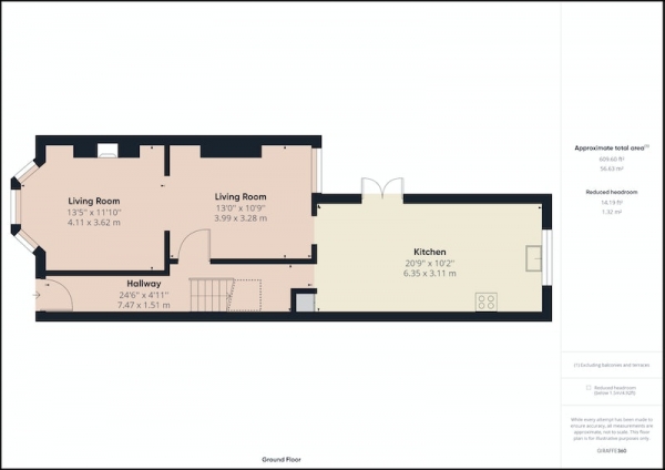 Floor Plan for 3 Bedroom Terraced House for Sale in Haddon Avenue, Orrell Park, Liverpool, L9, L9, 3BR - Offers in Excess of &pound160,000