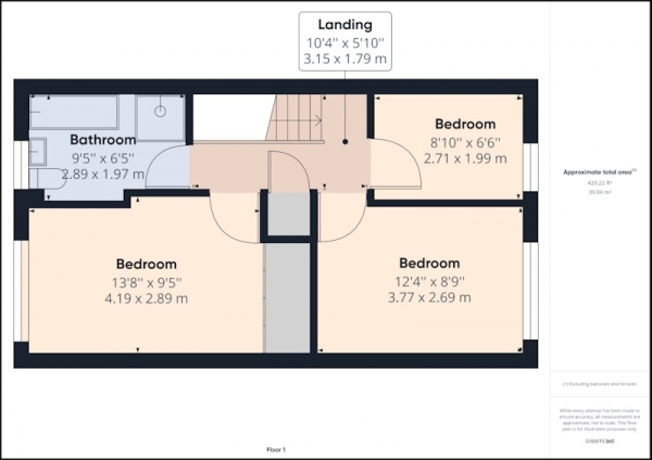 Floor Plan Image for 3 Bedroom Terraced House for Sale in Bell Road, Leeds, West Yorkshire, LS13