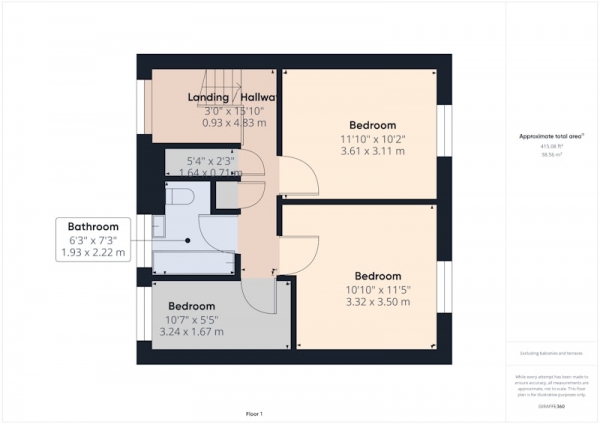 Floor Plan Image for 3 Bedroom Terraced House for Sale in Ploughbank Drive, Chorlton, Greater Manchester, M21