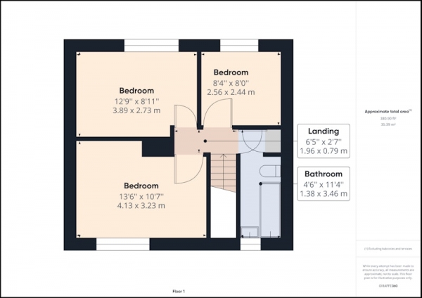 Floor Plan Image for 3 Bedroom Semi-Detached House for Sale in Oldroyd Avenue, Barnsley, South Yorkshire, S72