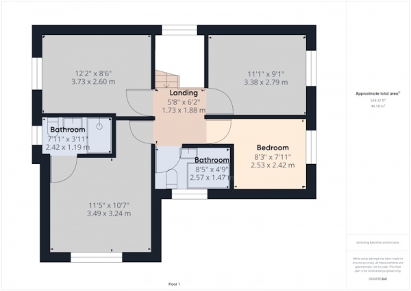 Floor Plan Image for 4 Bedroom Detached House for Sale in Carr Bottom Grove, Bradford, West Yorkshire, BD5