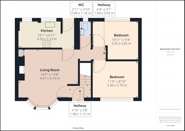 Floor Plan for 4 Bedroom Semi-Detached House for Sale in Heyes Street, Liverpool, Merseyside, L5, L5, 6SG - Guide Price &pound100,000