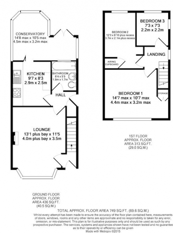 Floor Plan Image for 3 Bedroom Semi-Detached House for Sale in Dangerfield Lane, Wednesbury, West Midlands, WS10