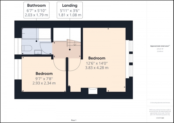 Floor Plan Image for 2 Bedroom Terraced House for Sale in Edge Hey Green, Hebden Bridge, West Yorkshire, HX7