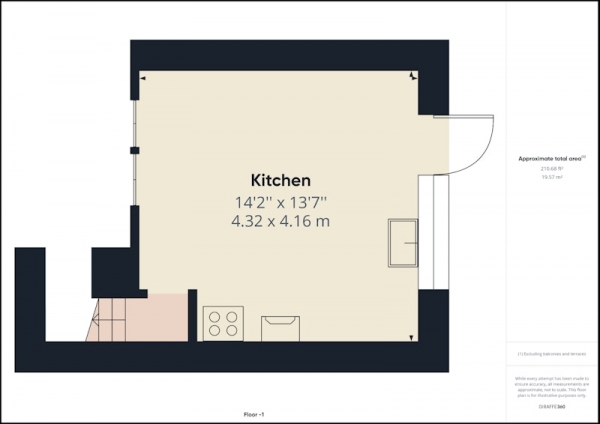 Floor Plan for 2 Bedroom Terraced House for Sale in Edge Hey Green, Hebden Bridge, West Yorkshire, HX7, HX7, 7HJ - Offers in Excess of &pound235,000