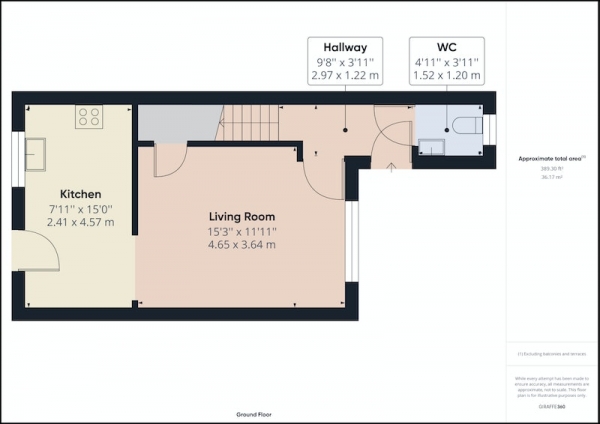 Floor Plan Image for 3 Bedroom Semi-Detached House for Sale in Redwood Crescent, Bradford, West Yorkshire, BD4