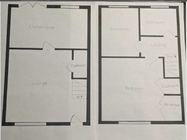 Floor Plan Image for 2 Bedroom End of Terrace House for Sale in Colliers Green, Middlesbrough, North Yorkshire, TS4