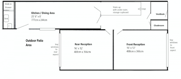 Floor Plan Image for 3 Bedroom Semi-Detached House for Sale in Cornwall Avenue, Blackpool, Lancashire, FY2