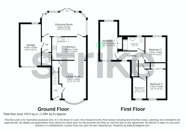 Floor Plan Image for 4 Bedroom Semi-Detached House for Sale in Hawkmoor Gardens, Birmingham, West Midlands, B38