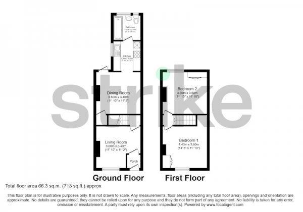 Floor Plan Image for 2 Bedroom Terraced House for Sale in Lowfield Road, Stockport, Greater Manchester, SK3