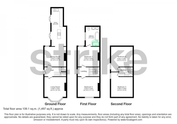 Floor Plan Image for 4 Bedroom Semi-Detached House for Sale in Hicks Road, Liverpool, Liverpool, L21