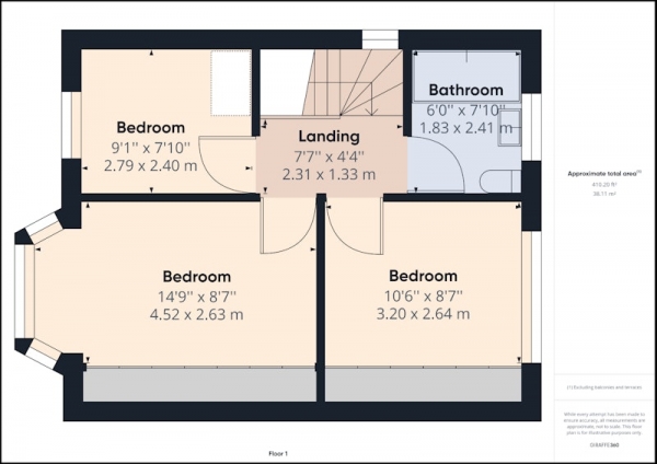 Floor Plan Image for 3 Bedroom Semi-Detached House for Sale in Clifton Crescent, Sheffield, South Yorkshire, S9