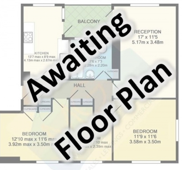 Floor Plan Image for 3 Bedroom Terraced House for Sale in Dyas Avenue, Birmingham, West Midlands, B42