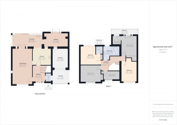 Floor Plan Image for 5 Bedroom Detached House for Sale in The Garth, Newton Aycliffe, North Yorkshire, DL5