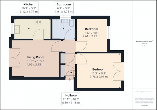 Floor Plan Image for 2 Bedroom Flat for Sale in Southwood Road, Liverpool, Merseyside, L17