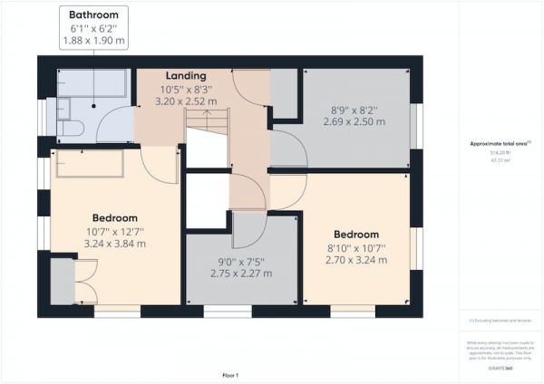 Floor Plan Image for 4 Bedroom Detached House for Sale in Swift Way, Castleford, West Yorkshire, WF10