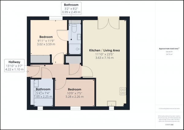 Floor Plan Image for 2 Bedroom Apartment for Sale in Mellor Lea Farm Drive, Sheffield, South Yorkshire, S35