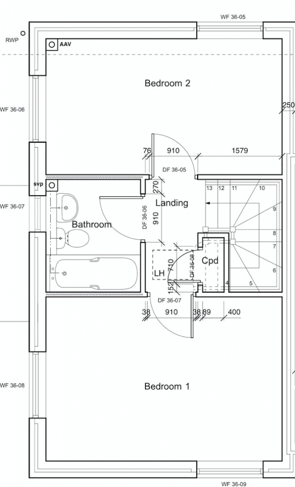 Floor Plan Image for 2 Bedroom Terraced House for Sale in Clover Lane, Swindon, Wiltshire, SN6