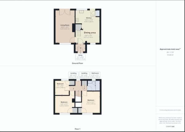 Floor Plan Image for 3 Bedroom Terraced House for Sale in Church Close, Otley, West Yorkshire, LS21