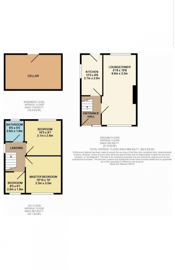 Floor Plan Image for 3 Bedroom Semi-Detached House for Sale in Fort Hill Road, Sheffield, South Yorkshire, S9