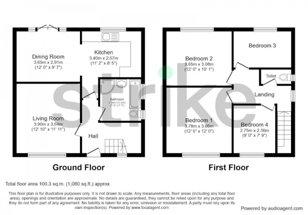 Floor Plan Image for 4 Bedroom Semi-Detached House for Sale in Thackeray Gardens, Bootle, Liverpool, L30