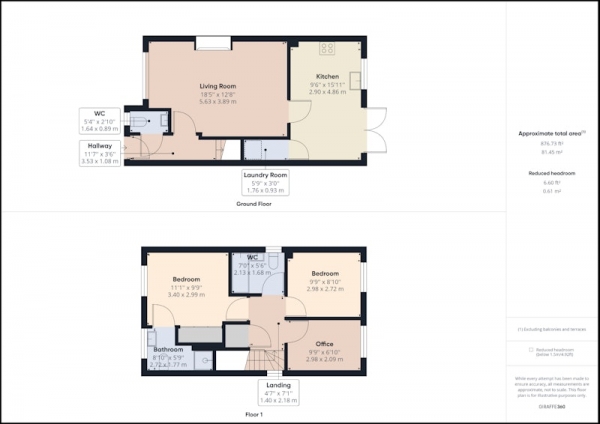 Floor Plan Image for 3 Bedroom Detached House for Sale in Grayling Avenue, Ellesmere Port, Cheshire, CH66