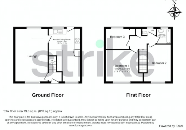 Floor Plan Image for 3 Bedroom Terraced House for Sale in Heaton Avenue, Stockport, Cheshire, SK7