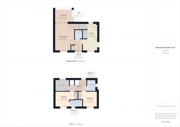 Floor Plan Image for 3 Bedroom Detached House for Sale in Rushyford Drive, Ferryhill, County Durham, DL17