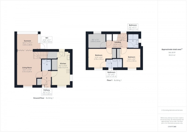 Floor Plan Image for 3 Bedroom Detached House for Sale in Rushyford Drive, Ferryhill, County Durham, DL17