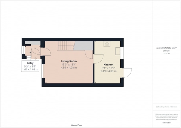 Floor Plan Image for 2 Bedroom Terraced House for Sale in Millbank Court, Pudsey, West Yorkshire, LS28