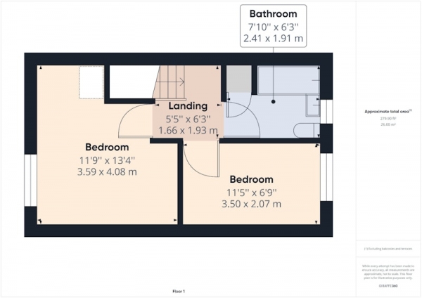 Floor Plan Image for 2 Bedroom Terraced House for Sale in Millbank Court, Pudsey, West Yorkshire, LS28