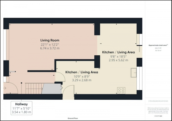 Floor Plan for 3 Bedroom Semi-Detached House for Sale in Sherwood Road, Dronfield, Derbyshire, S18, S18, 8QF - Offers Over &pound295,000