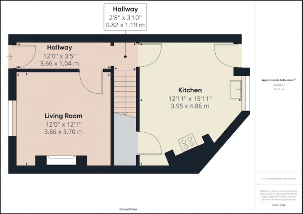 Floor Plan Image for 2 Bedroom Terraced House for Sale in King Street, Barnsley, South Yorkshire, S74