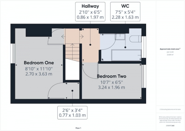 Floor Plan Image for 2 Bedroom Terraced House for Sale in Cannon Street, Castleford, West Yorkshire, WF10