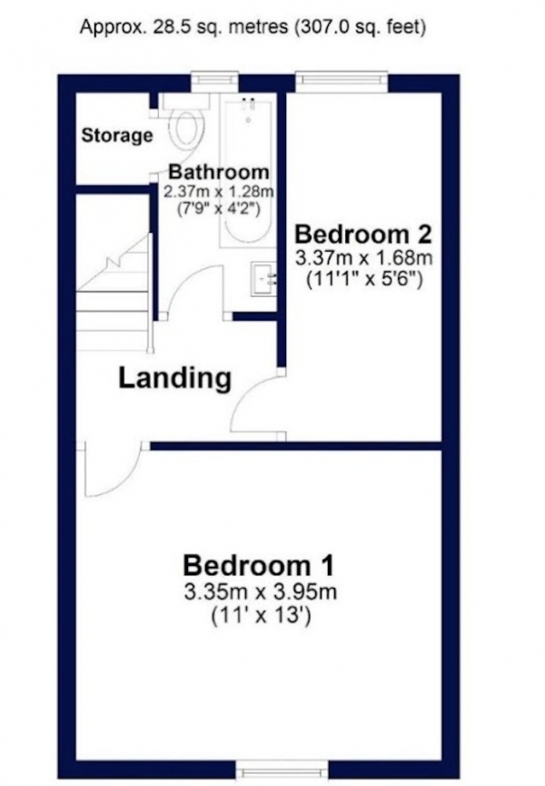 Floor Plan Image for 2 Bedroom Terraced House for Sale in St. Pauls Street, Clitheroe, Lancashire, BB7