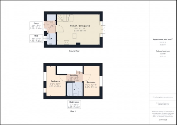 Floor Plan Image for 2 Bedroom Terraced House for Sale in Brightside Road, Manchester, Greater Manchester, M8