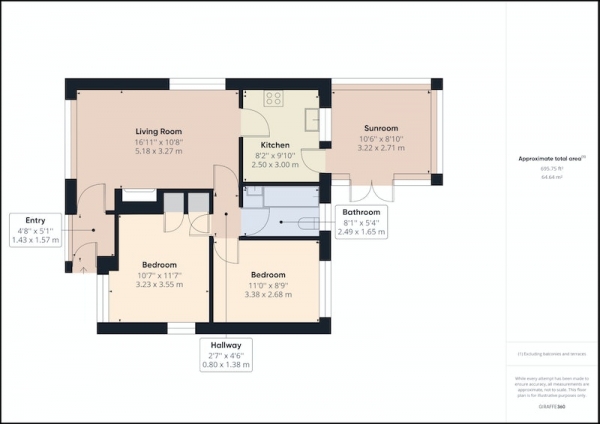 Floor Plan Image for 2 Bedroom Detached House for Sale in Parkway, Doncaster, South Yorkshire, DN3