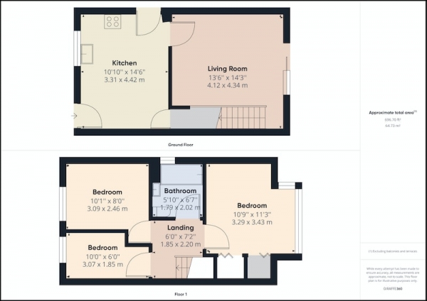 Floor Plan Image for 3 Bedroom Terraced House for Sale in Wentworth Mews, Sheffield, Sheffield, S36