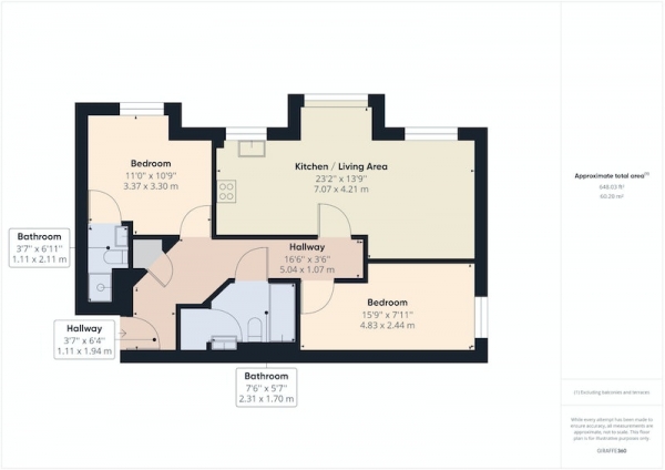 Floor Plan Image for 2 Bedroom Flat for Sale in Staley Farm Close, Stalybridge, Cheshire, SK15