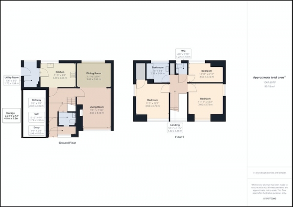 Floor Plan Image for 3 Bedroom Detached House for Sale in Newcastle Street, Tuxford, Nottinghamshire, NG22